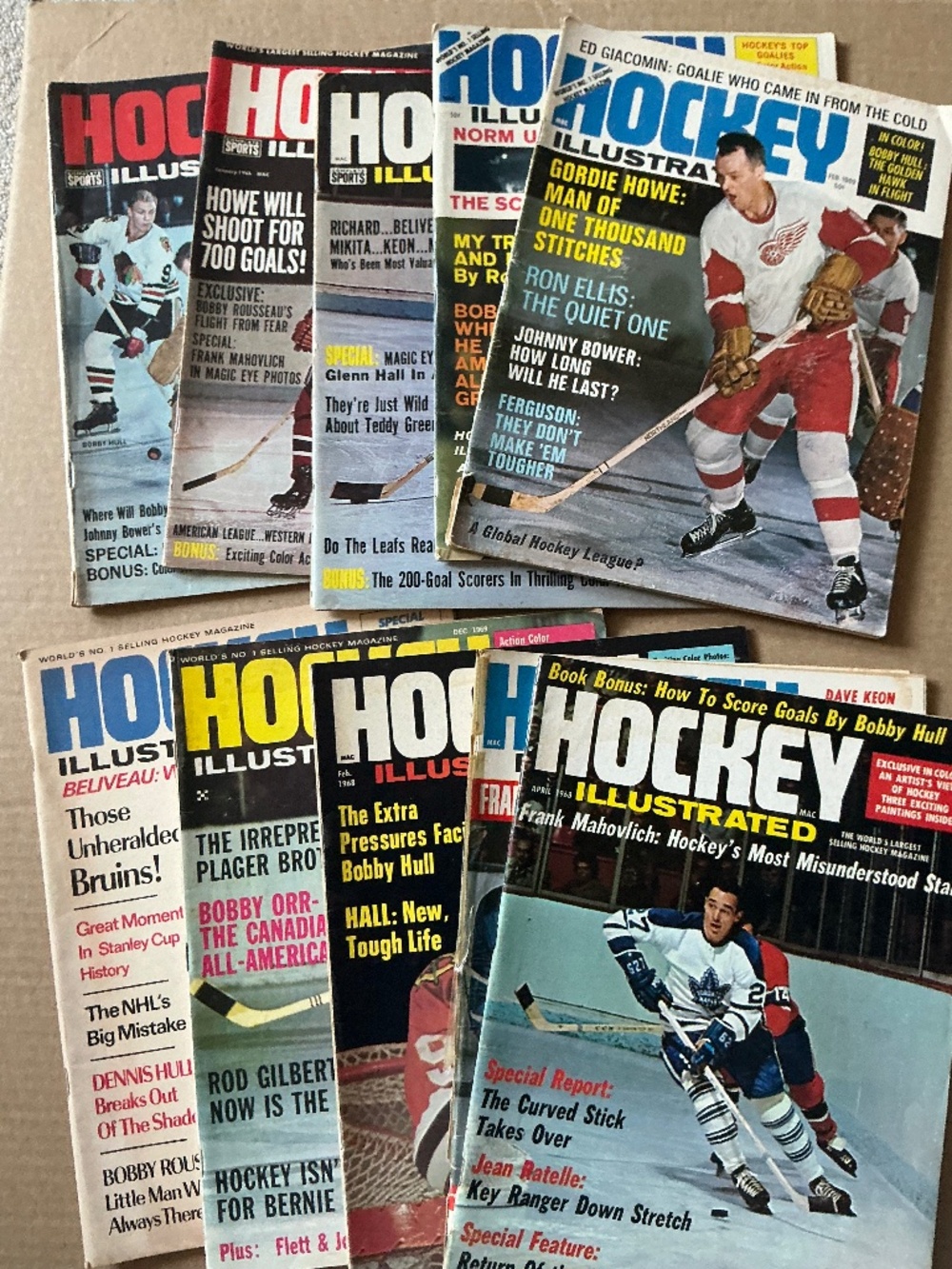 Vintage Hockey Illustrated Magazines 1960’s Incomplete